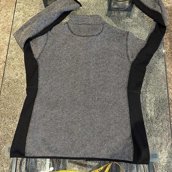 Marc NY Andrew Herringbone Jacket Women's XXL Grey Black Full Zip Fleece Pockets - Picture 10 of 10